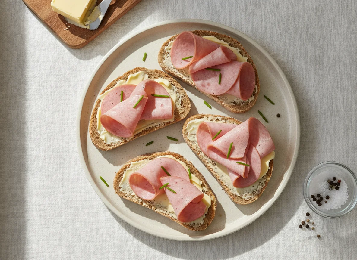 Brot mit Lyoner photo
