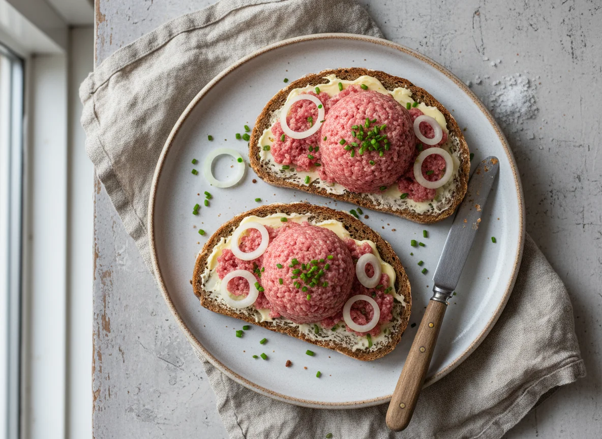 Brot mit Mett photo