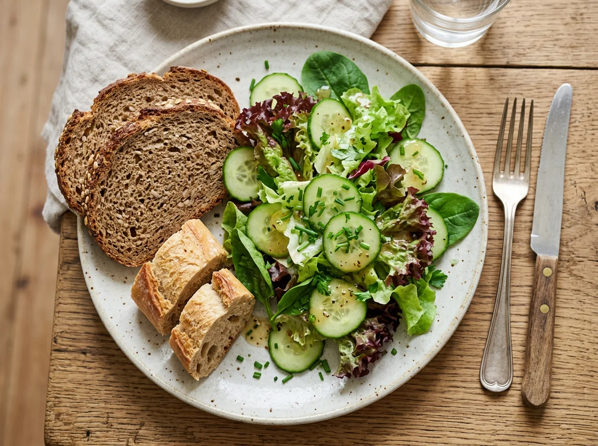 Brot und Salat photo
