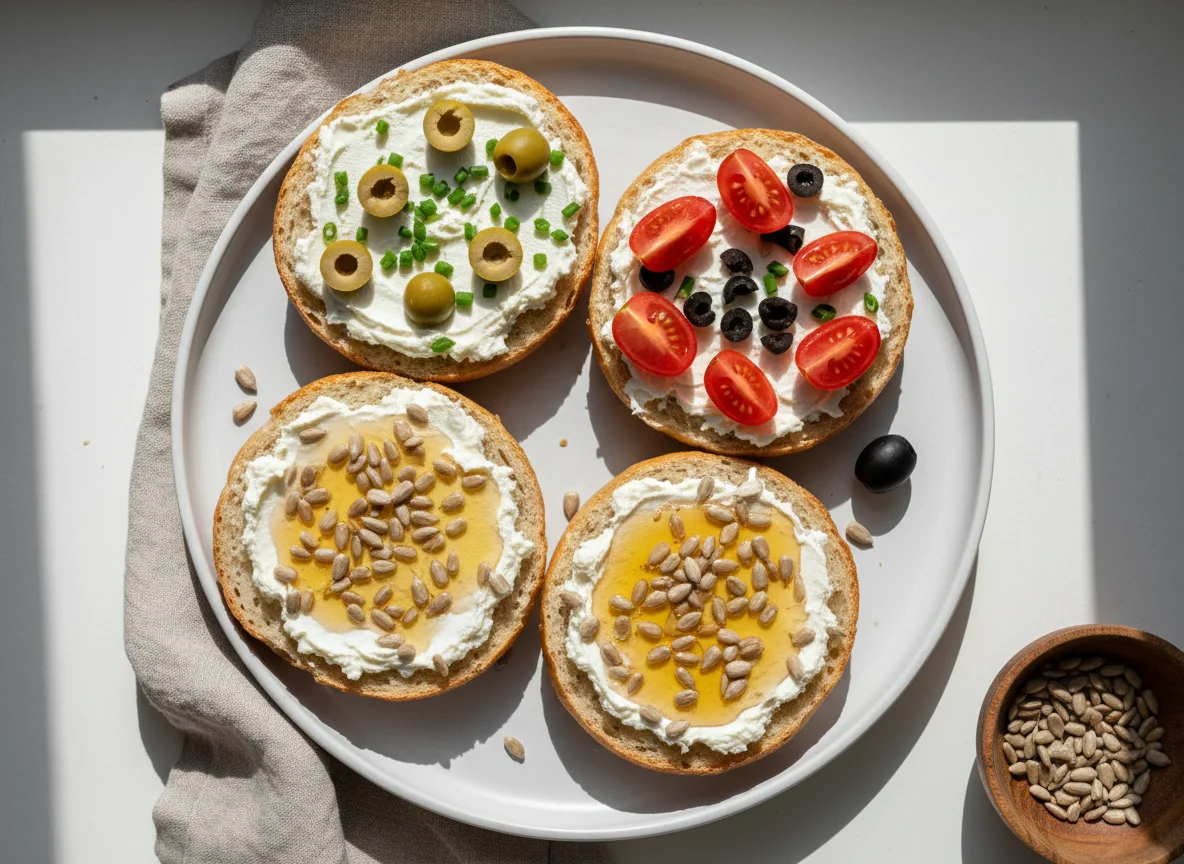Brötchen mit verschiedenen Belägen photo
