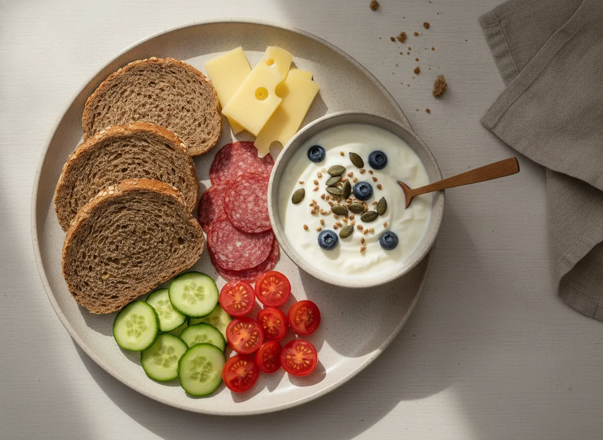 Brotzeit mit Joghurt photo