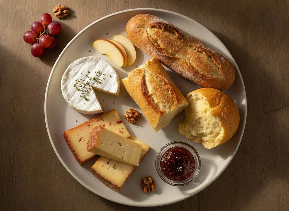 Brotzeit mit Käse photo