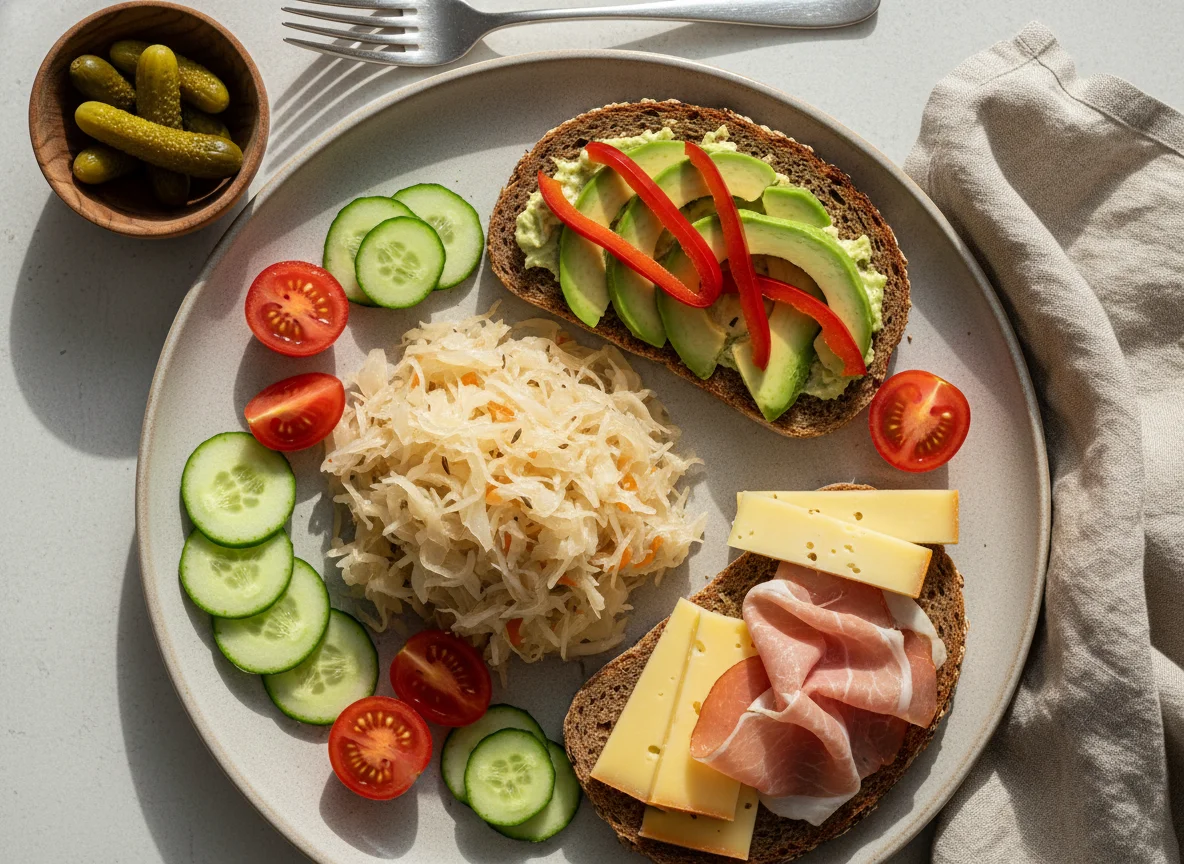 Brotzeit mit Sauerkraut photo