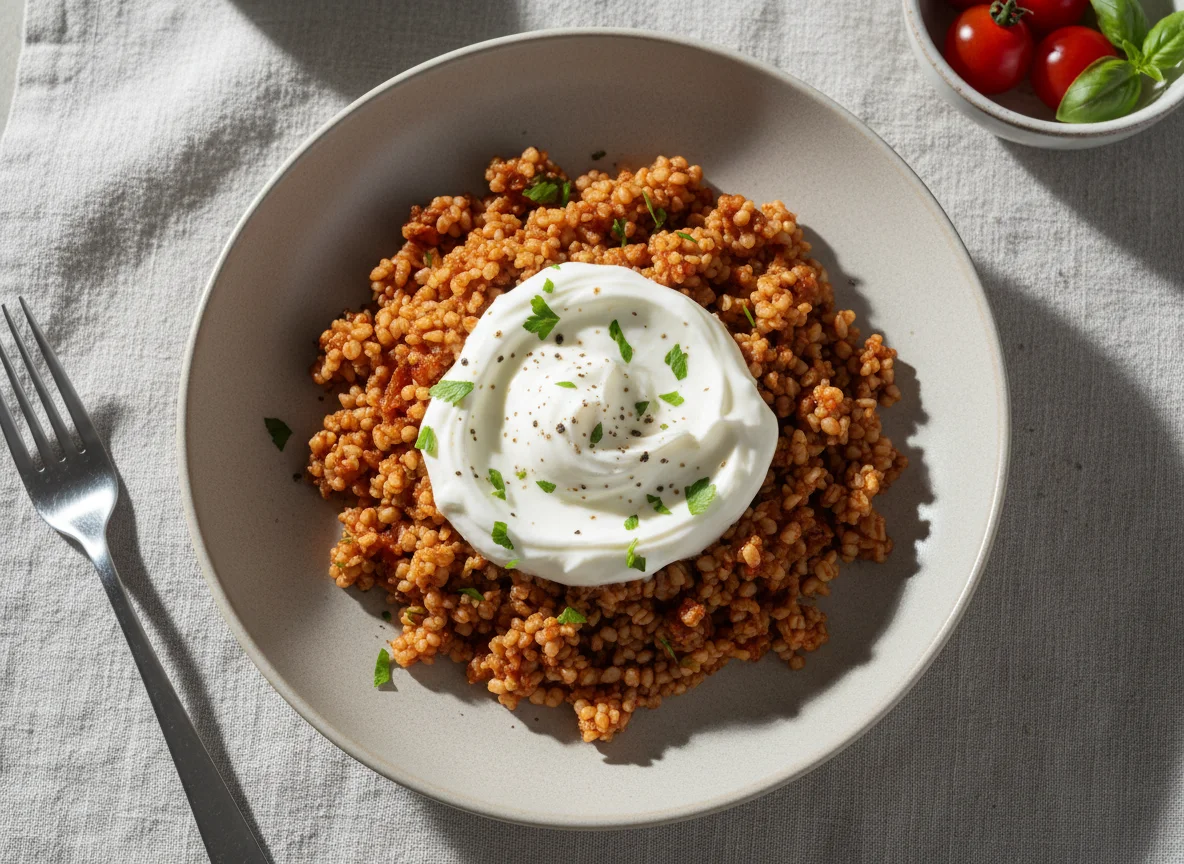 Bulgur mit Joghurt photo