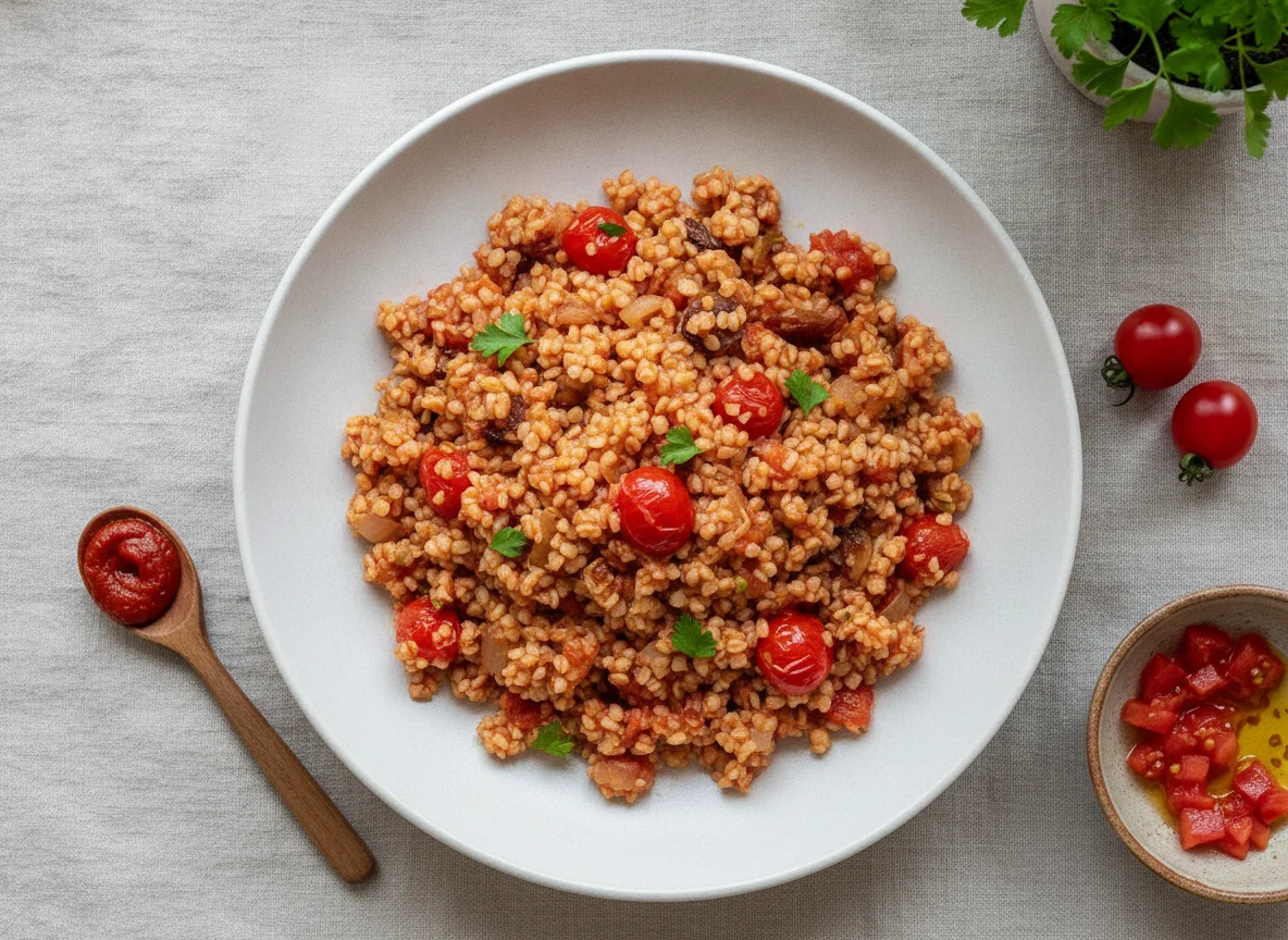 Bulgur Pilaw mit Tomaten photo