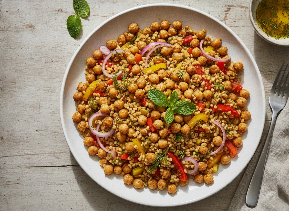 Bulgur-Kichererbsen-Salat photo