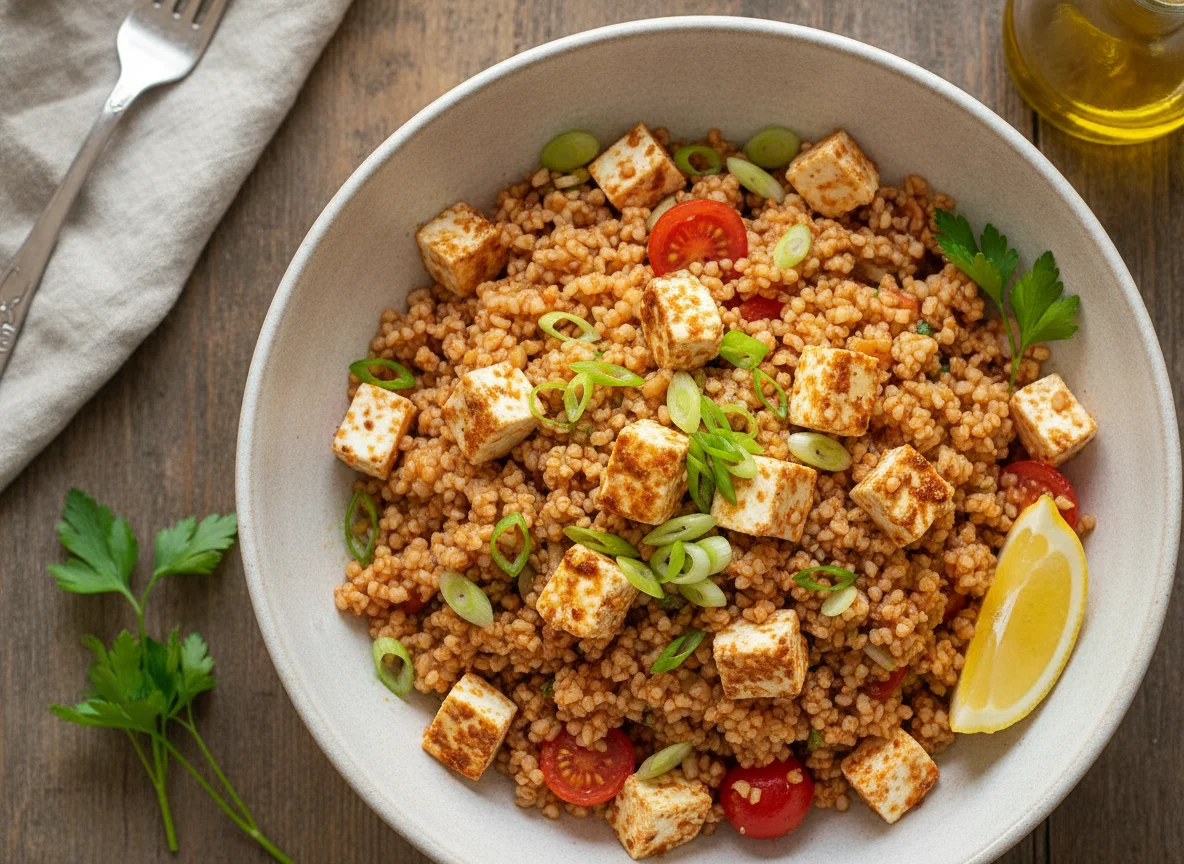 Bulgursalat mit Feta photo