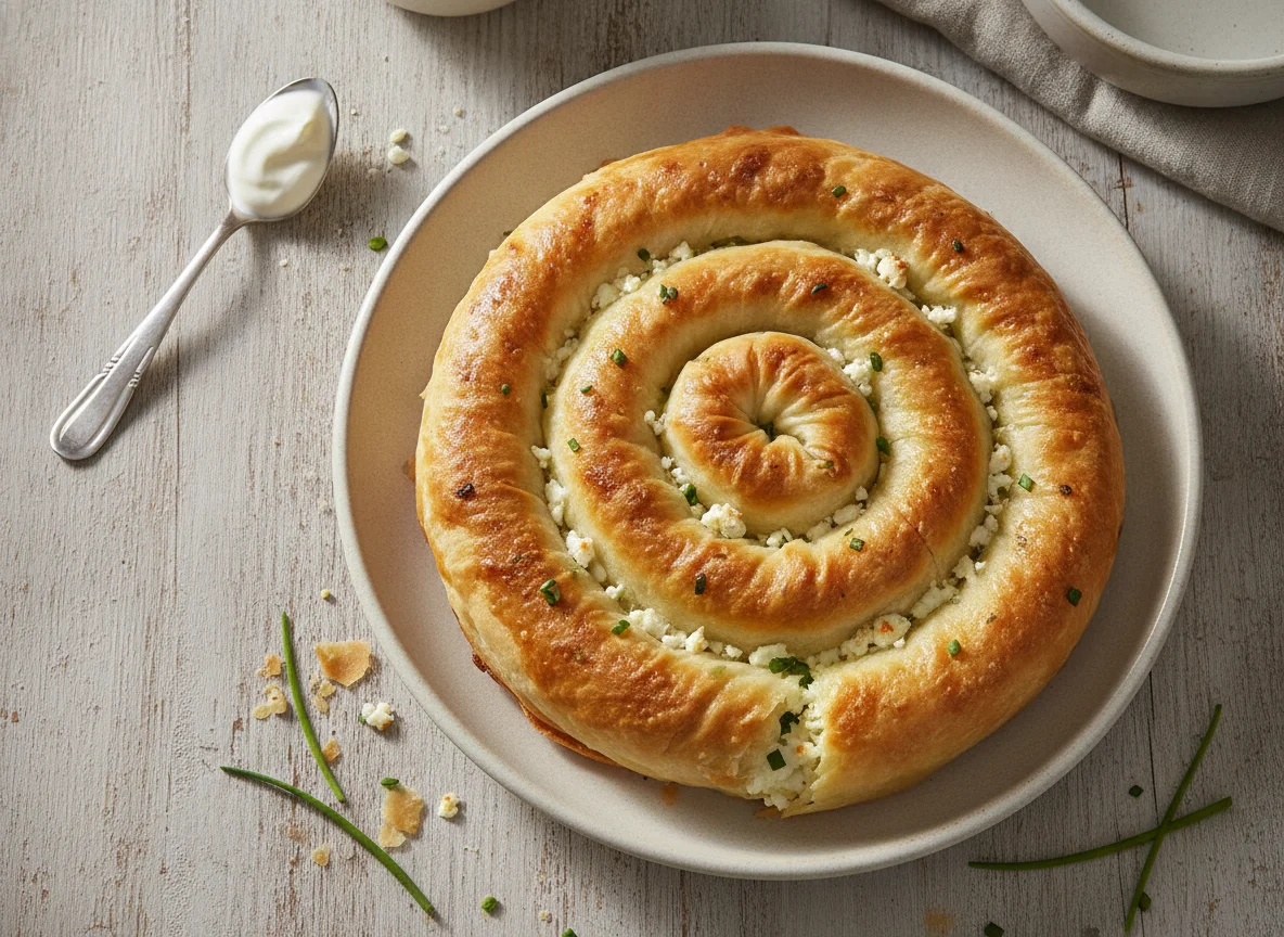 Burek mit Käsefüllung photo