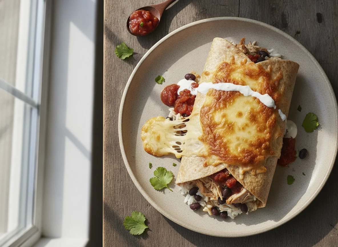 Burrito mit Käse photo