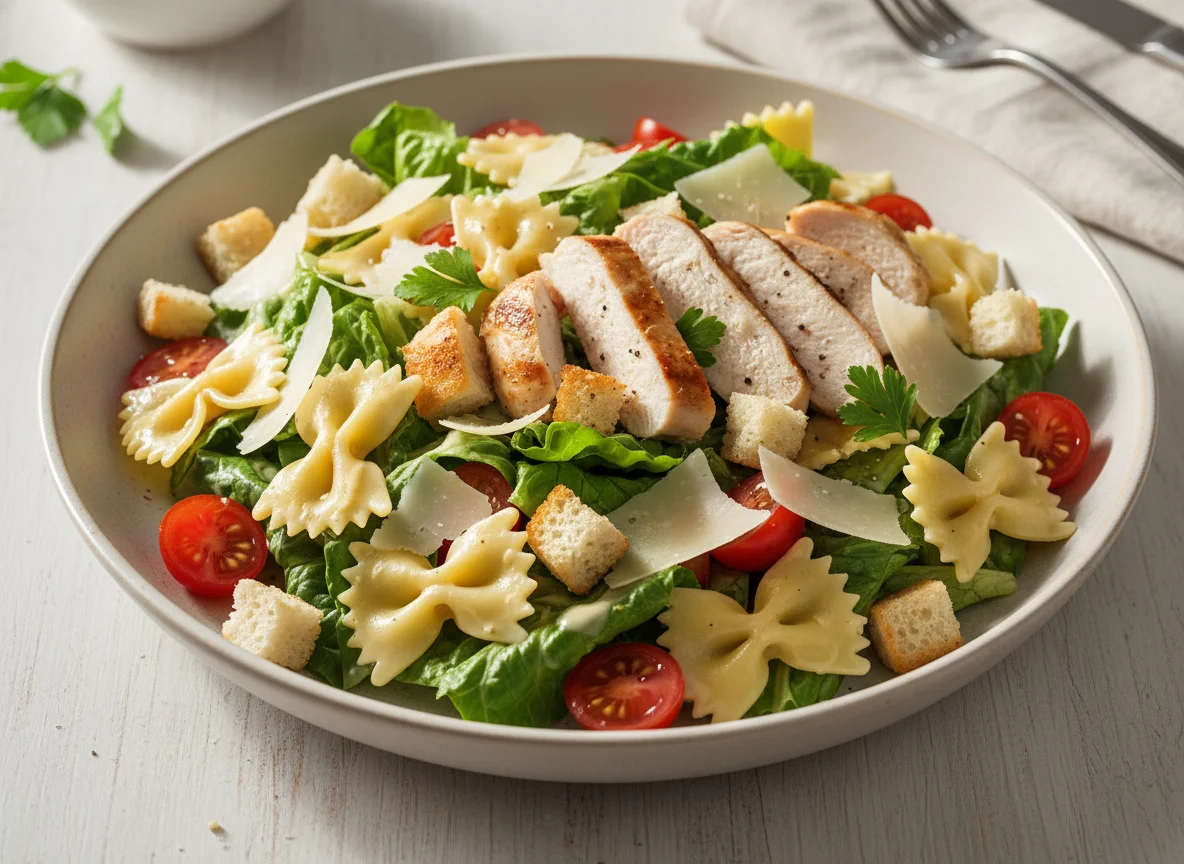 Caesar Bowl mit Hähnchen photo