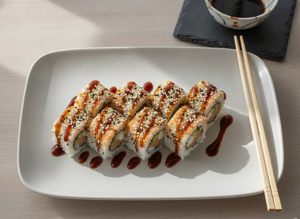 California Teriyaki Lachs Sushi photo