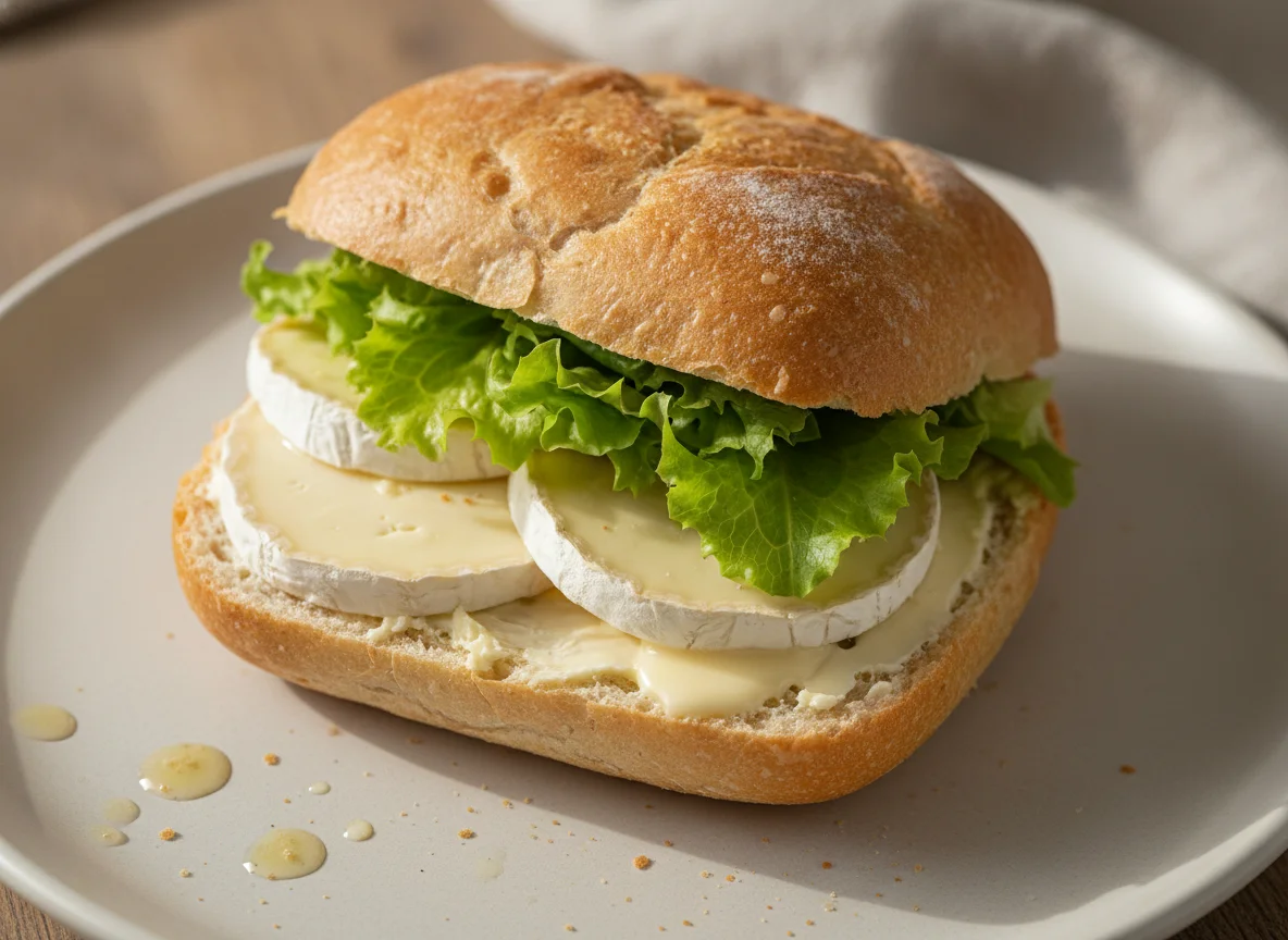 Camembert-Brötchen photo