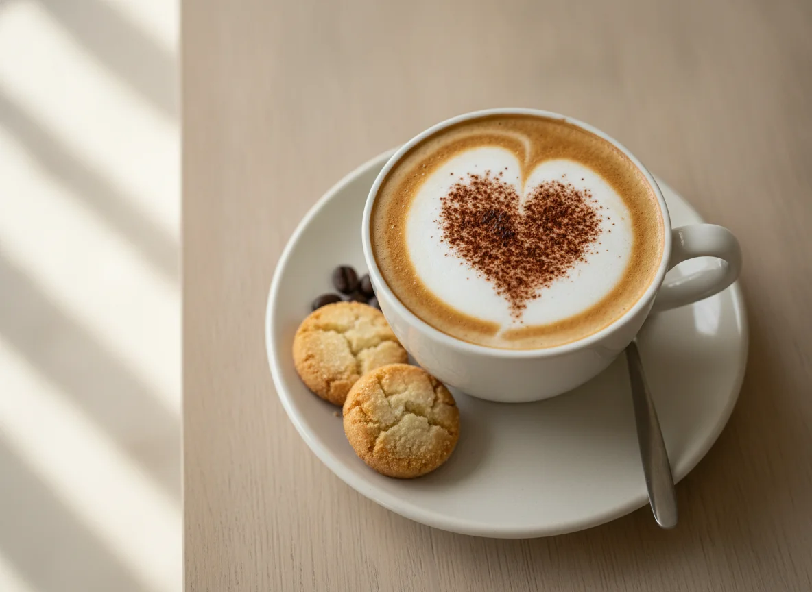 Cappuccino mit Amaretti photo