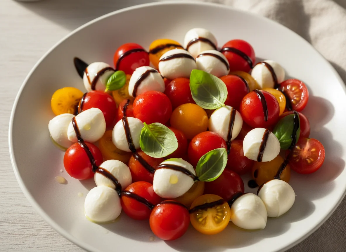 Caprese Salat mit Balsamico-Creme photo