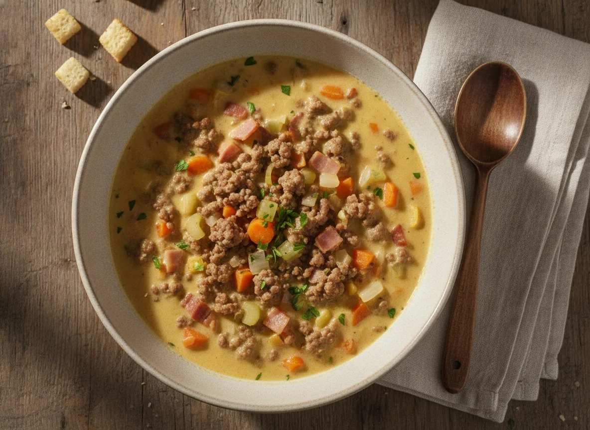 Cheeseburger Suppe photo