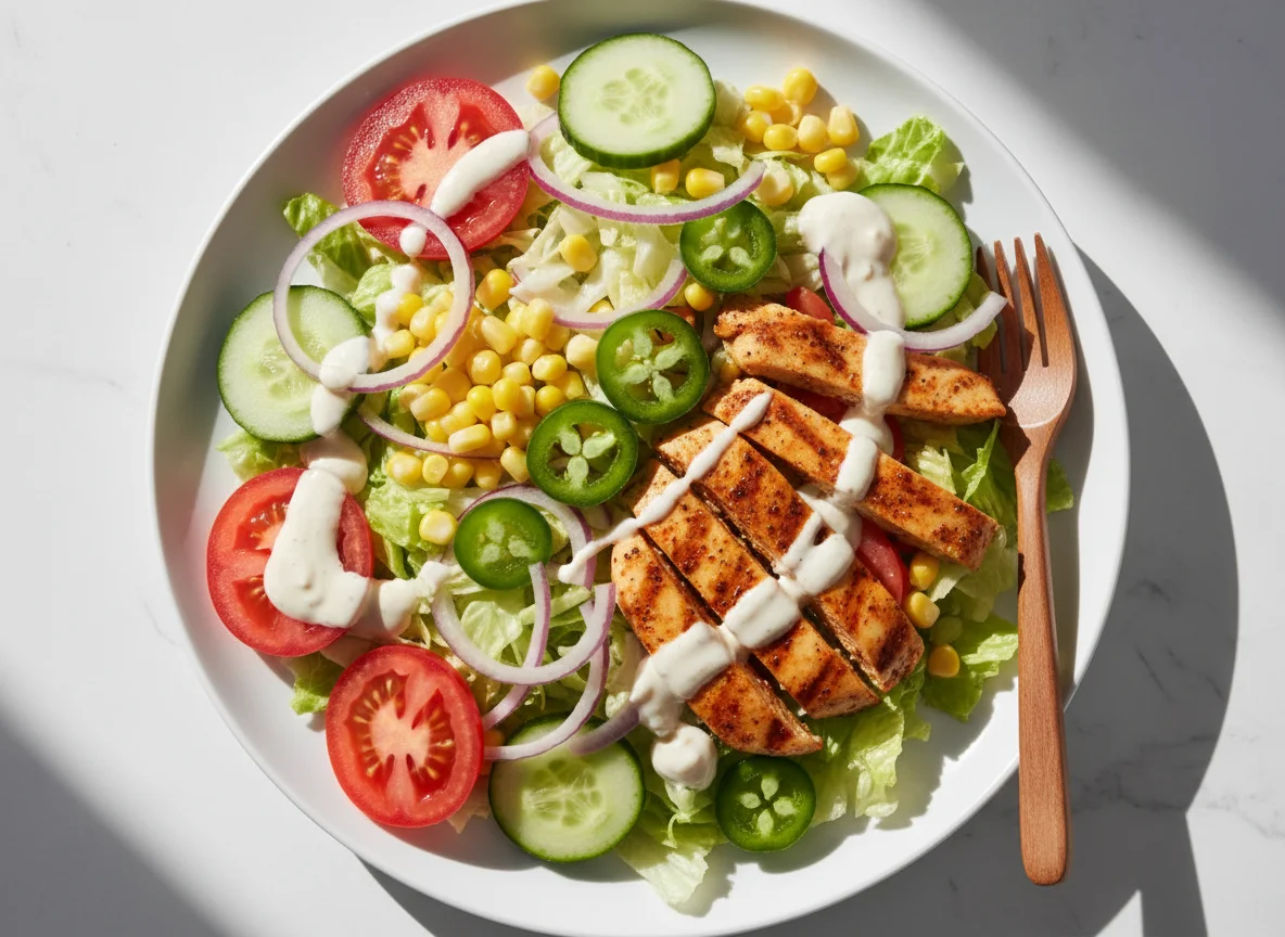 Chicken Fajita Salat Subway photo