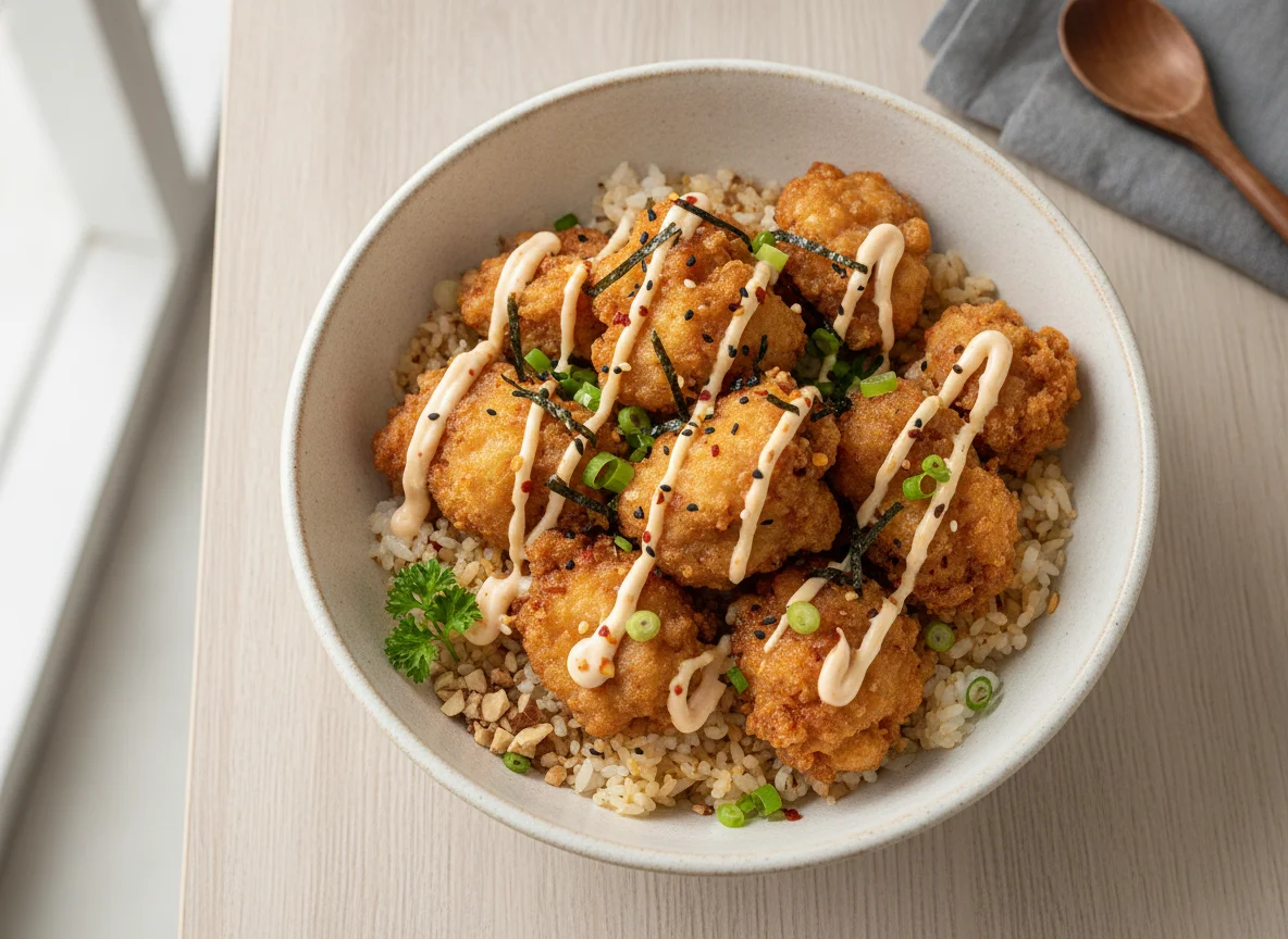 Chicken Karaage Donburi photo