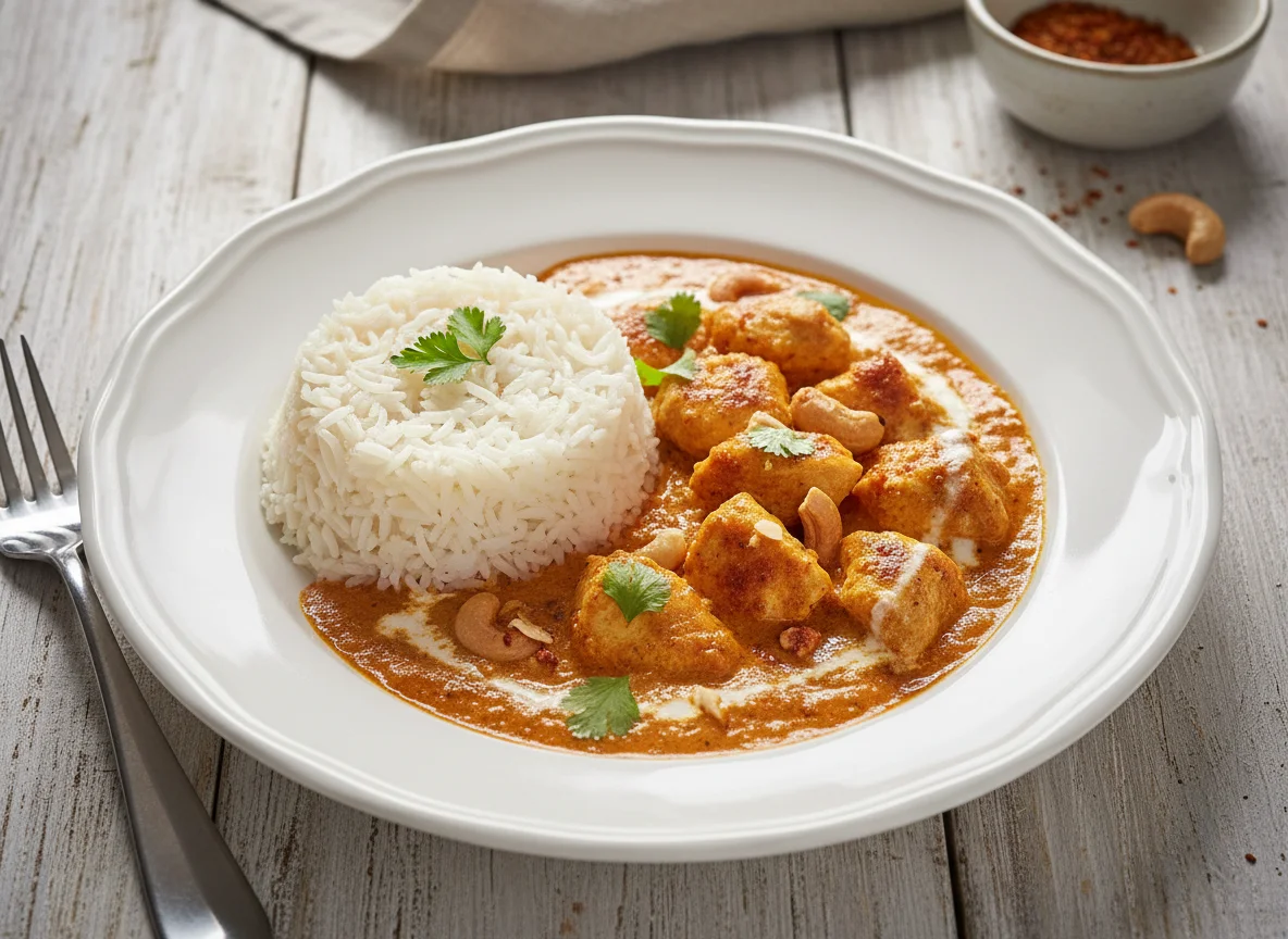Chicken Masala mit Reis photo