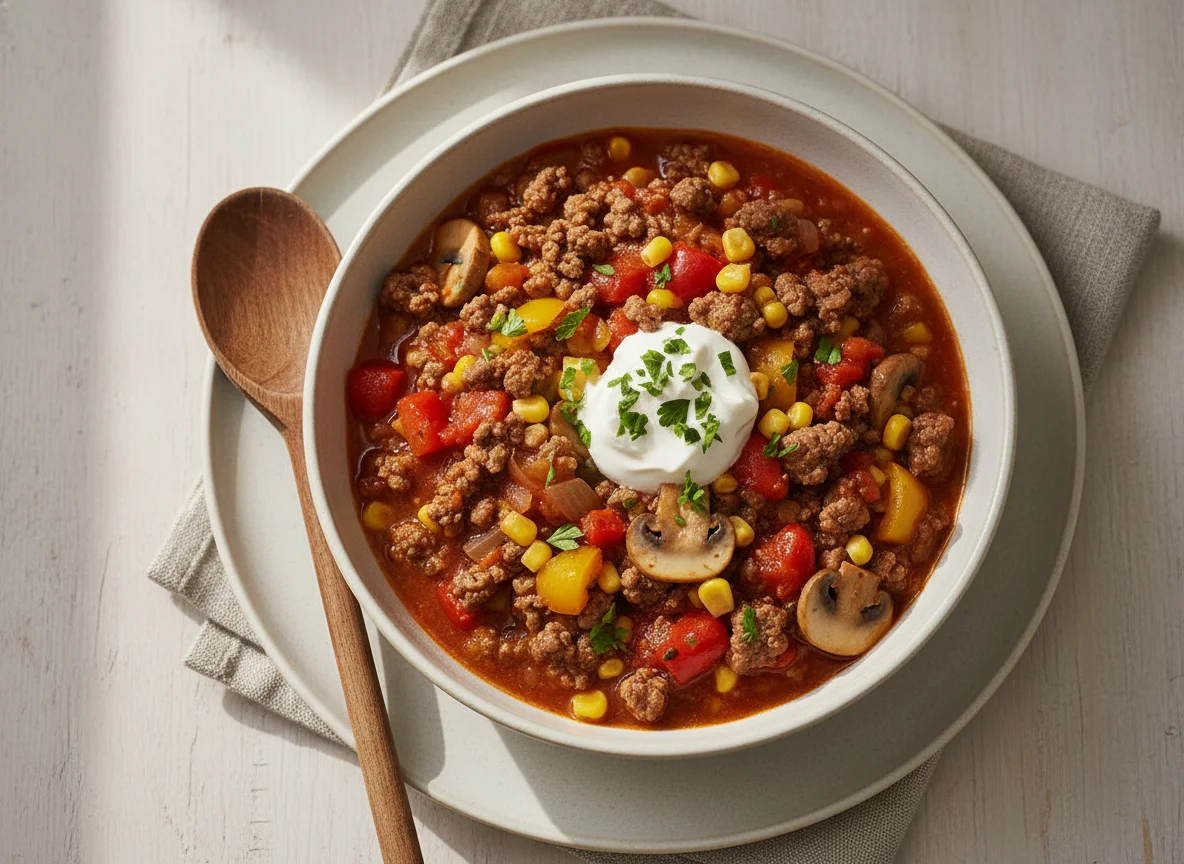 Chili con Carne oder Gulaschsuppe photo