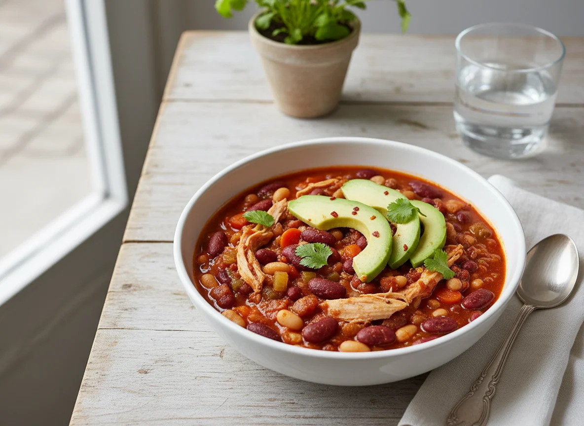 Chili mit Avocado photo