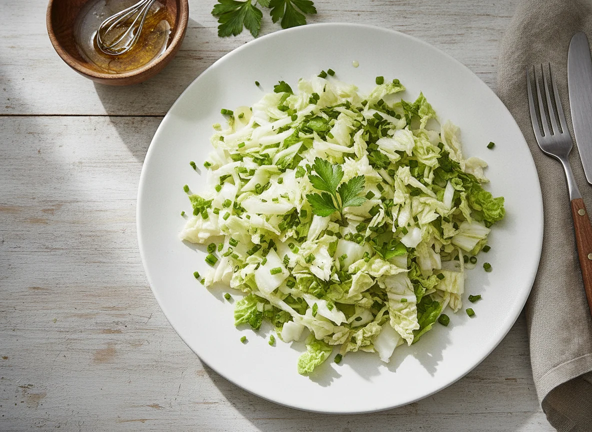 Chinakohlsalat mit Kräuterdressing photo