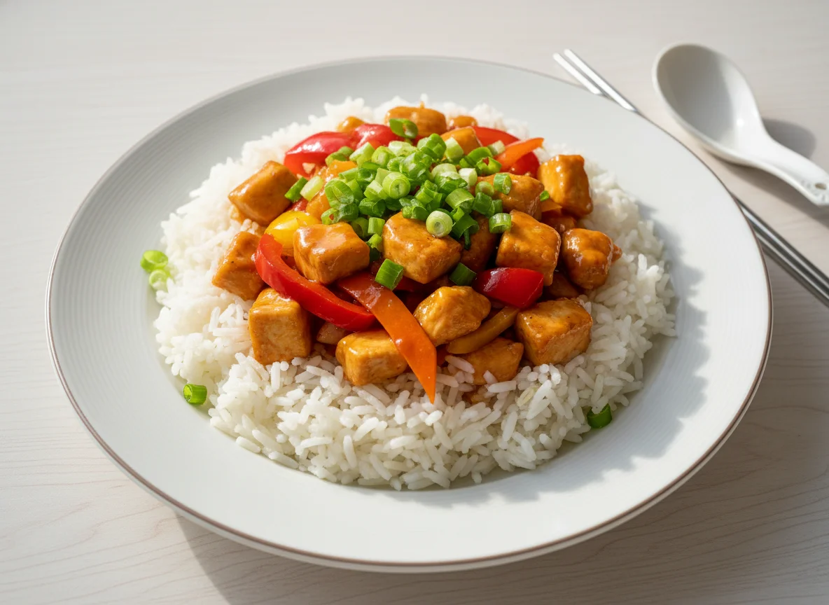Chinesischer Stil 8 Kostbarkeiten mit Huhn und Schwein photo