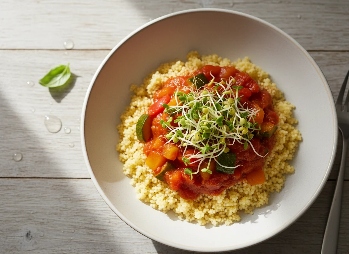 Couscous mit Gemüseragout photo