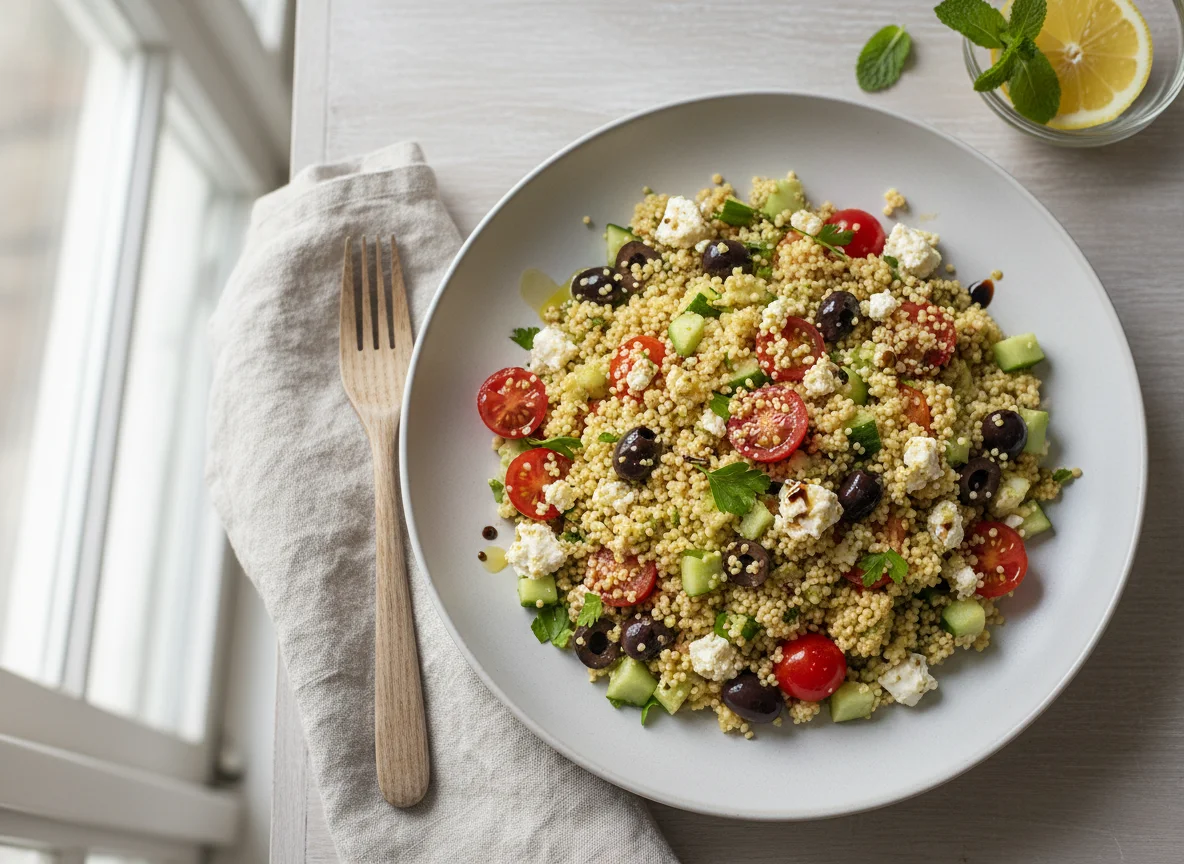 Couscous-Salat mit Feta photo