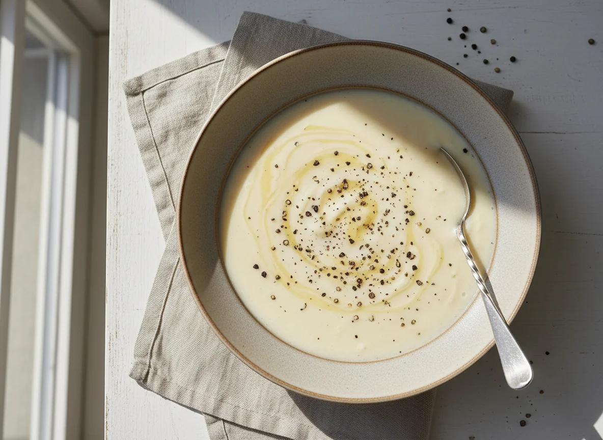 Cremesuppe mit Pfeffer photo