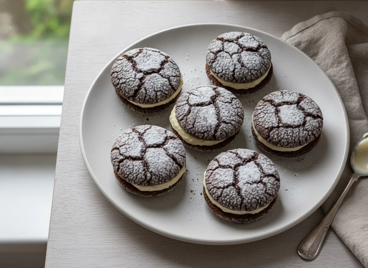 Crinkle Cookies mit Füllung photo