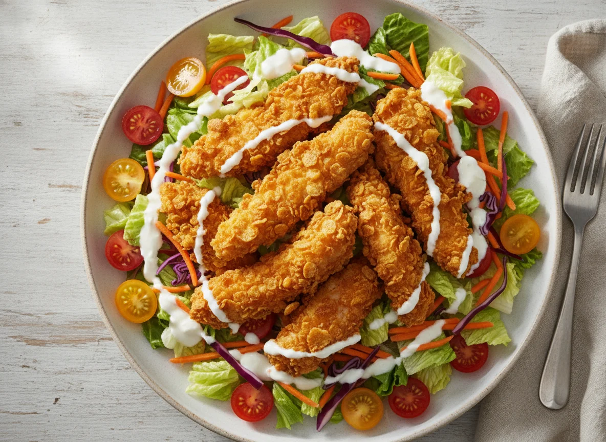 Crispy Chicken Salat photo