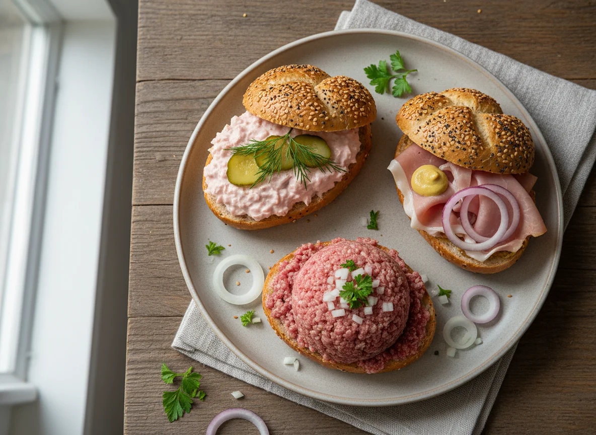 Deutsche belegte Brötchen photo