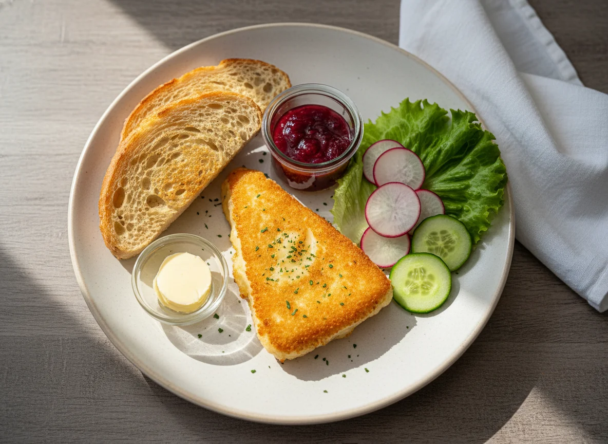 Deutsches Frühstück mit Camembert photo