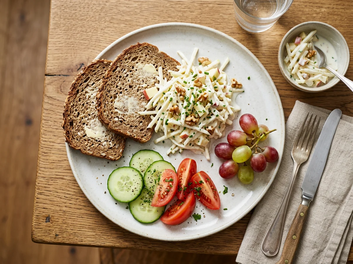 Deutsches Frühstück mit Selleriesalat photo