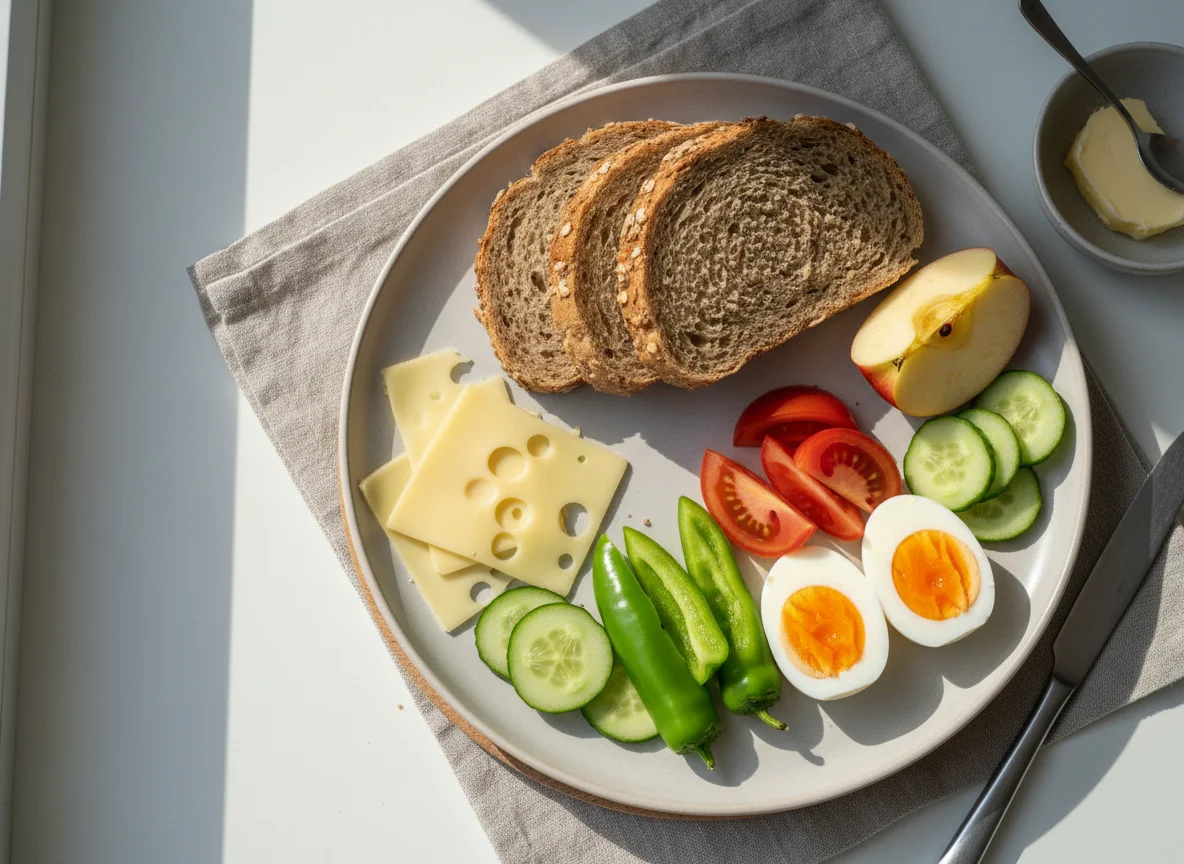 Deutsches Frühstück mit Weltmeisterbrot photo