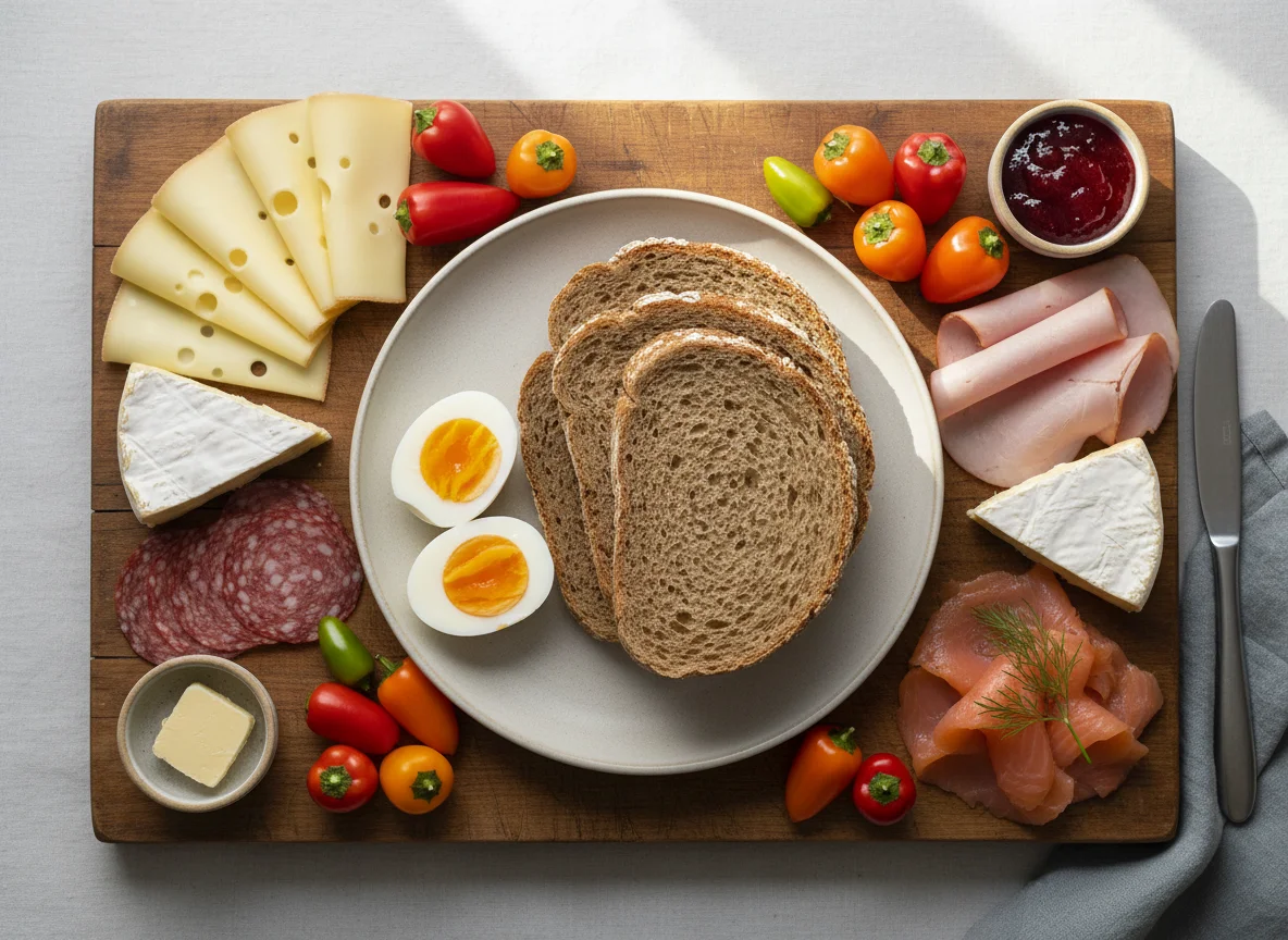 Deutsches Frühstück/Abendbrotplatte photo
