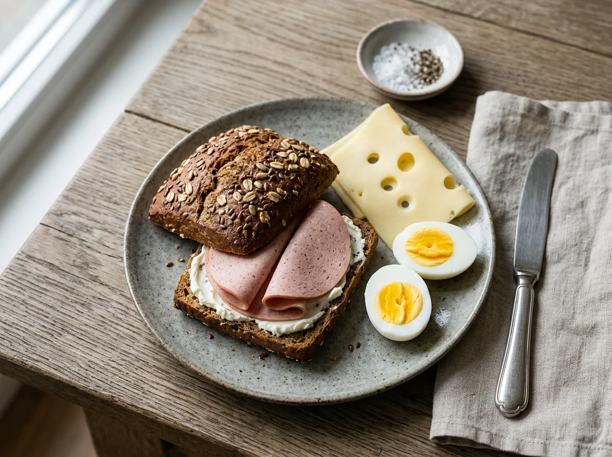 Deutsches Frühstücksbrötchen photo