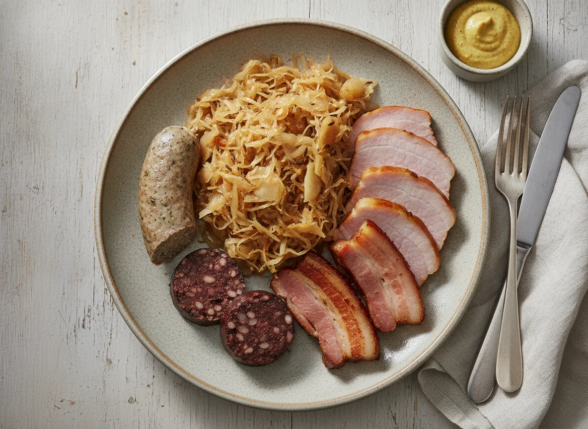 Deutsches Wurst- und Krautgericht photo