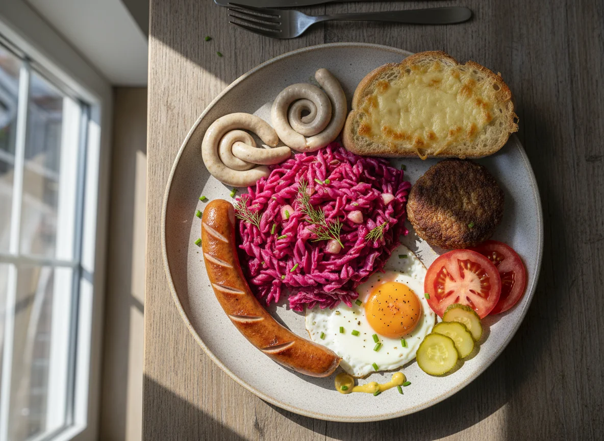 Deutsches Wurst- und Nudelgericht photo