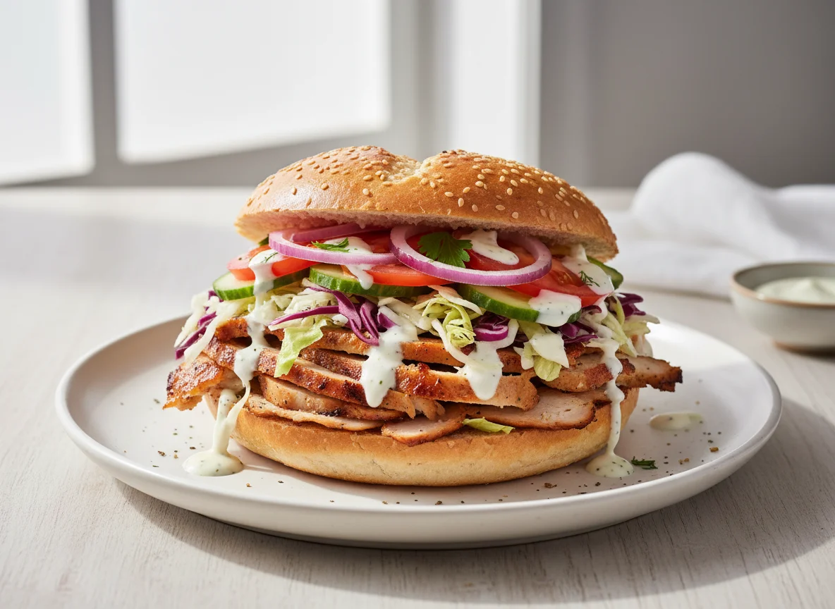 Döner Kebab Brötchen photo