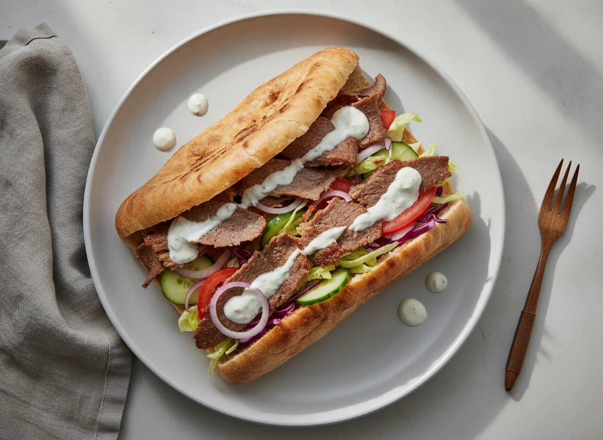 Döner Kebab im Taschenbrot photo