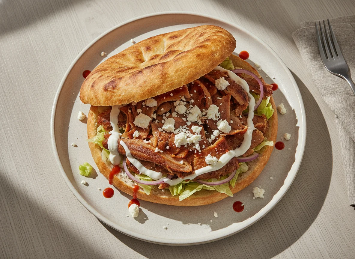 Döner Kebab mit Feta photo