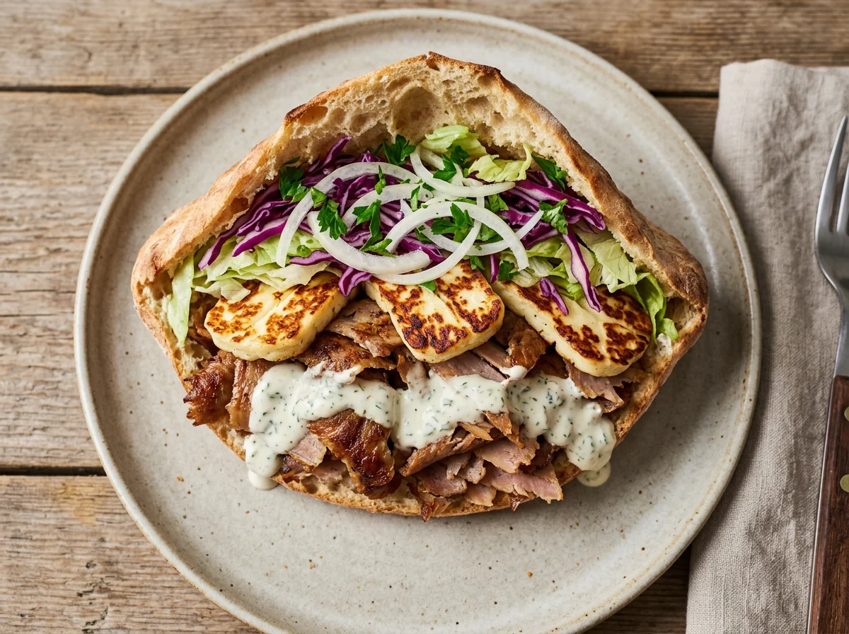Döner Kebab mit Halloumi photo