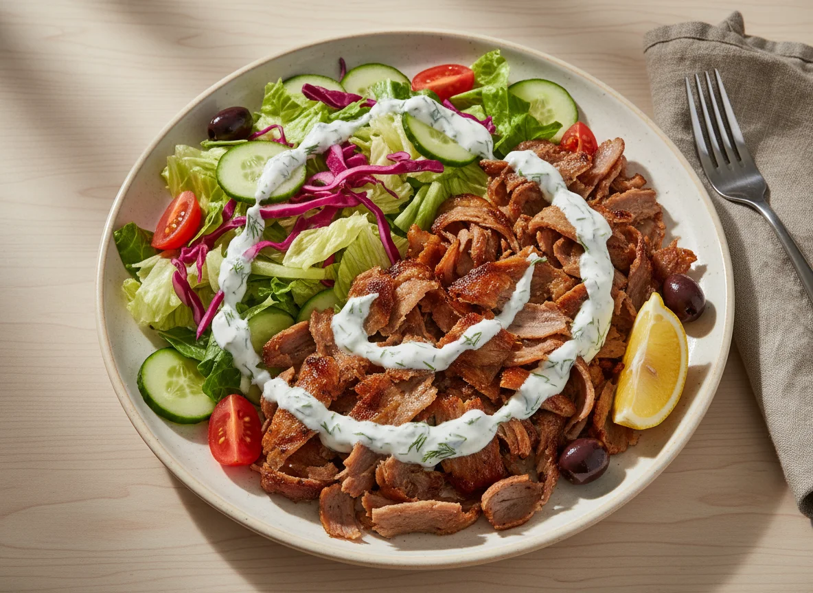 Döner Kebab Teller (Rest) photo