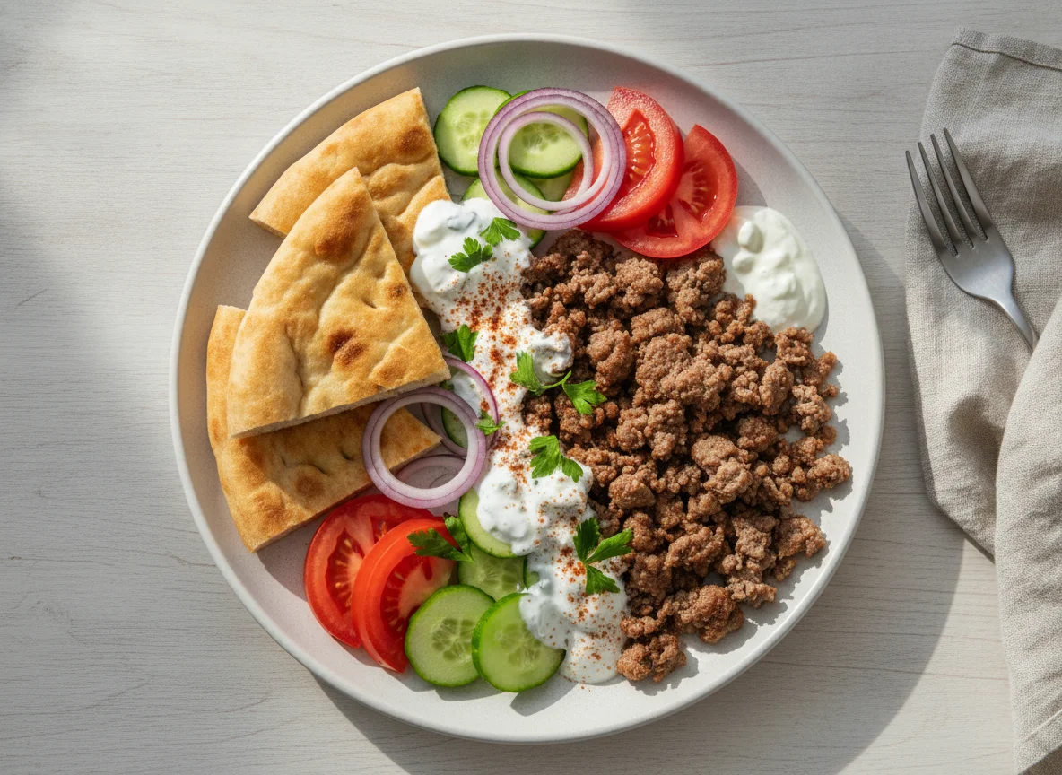 Döner Teller mit Faschiertem photo