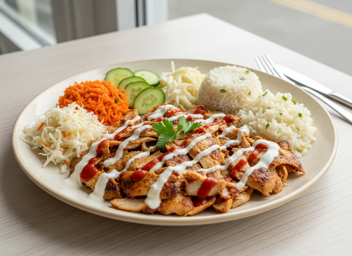 Döner Teller mit Reis photo