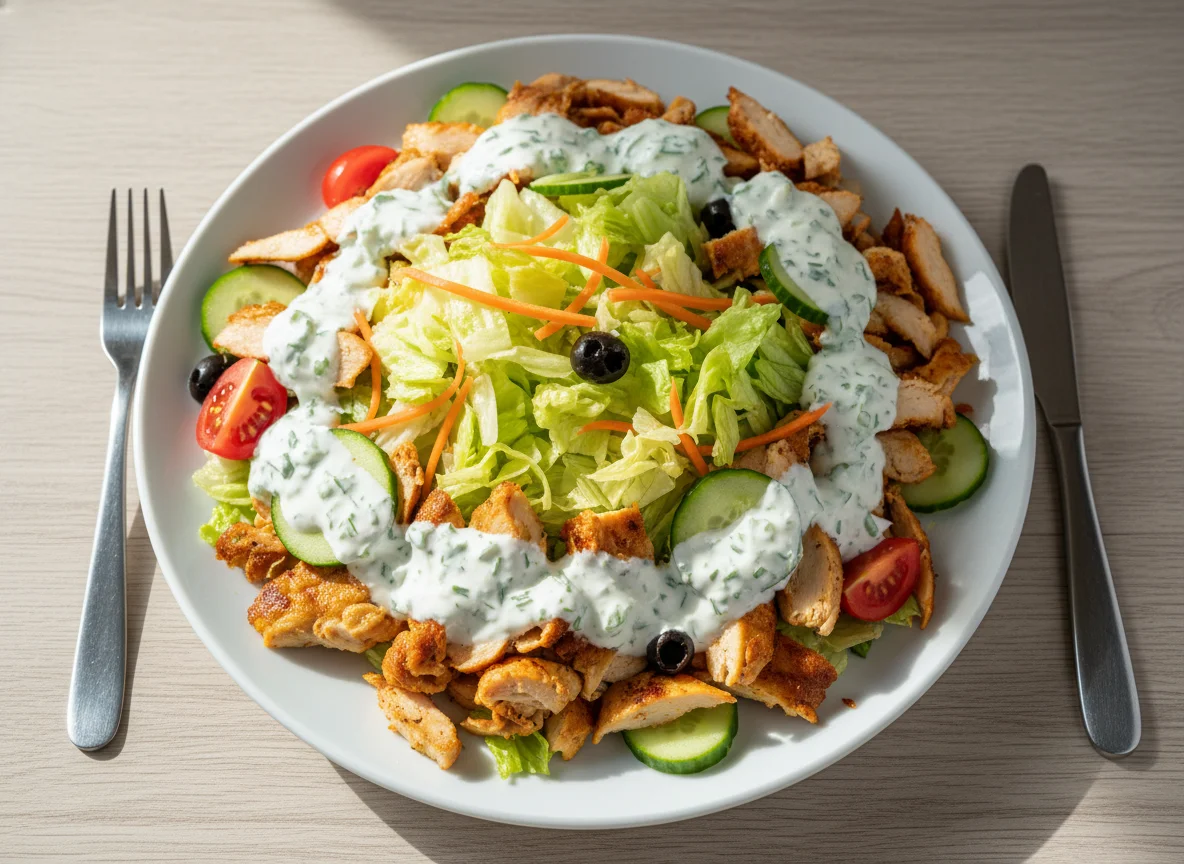 Döner Teller mit Salat photo