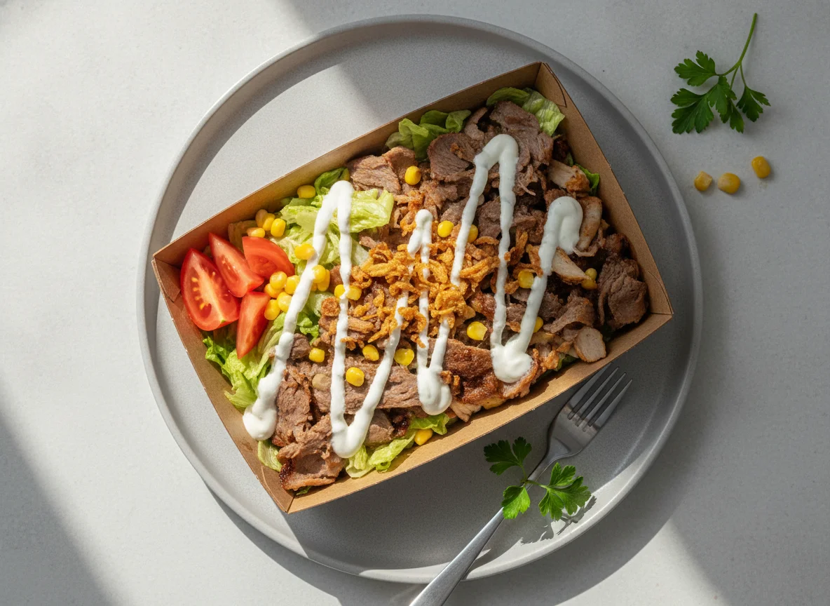 Döner-Box mit Salat photo