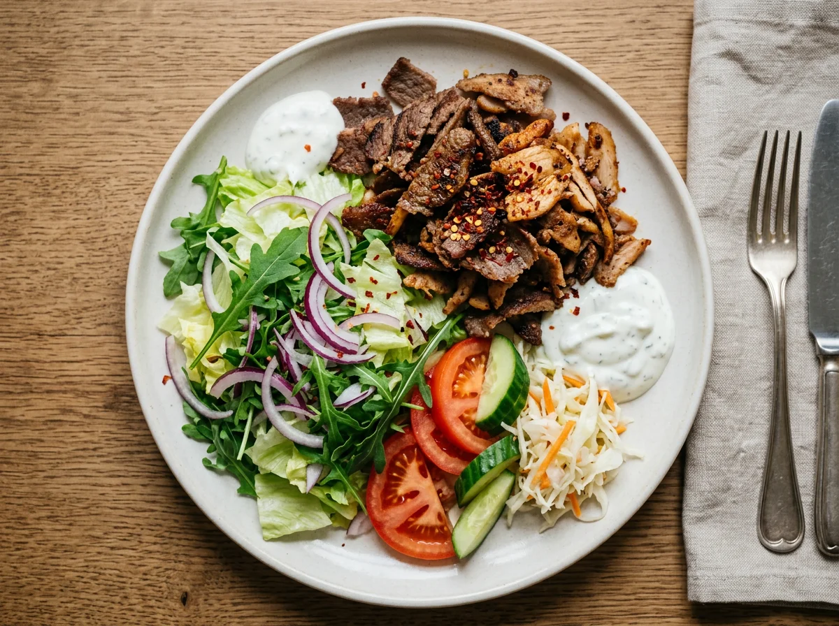 Dönerteller mit Salat photo