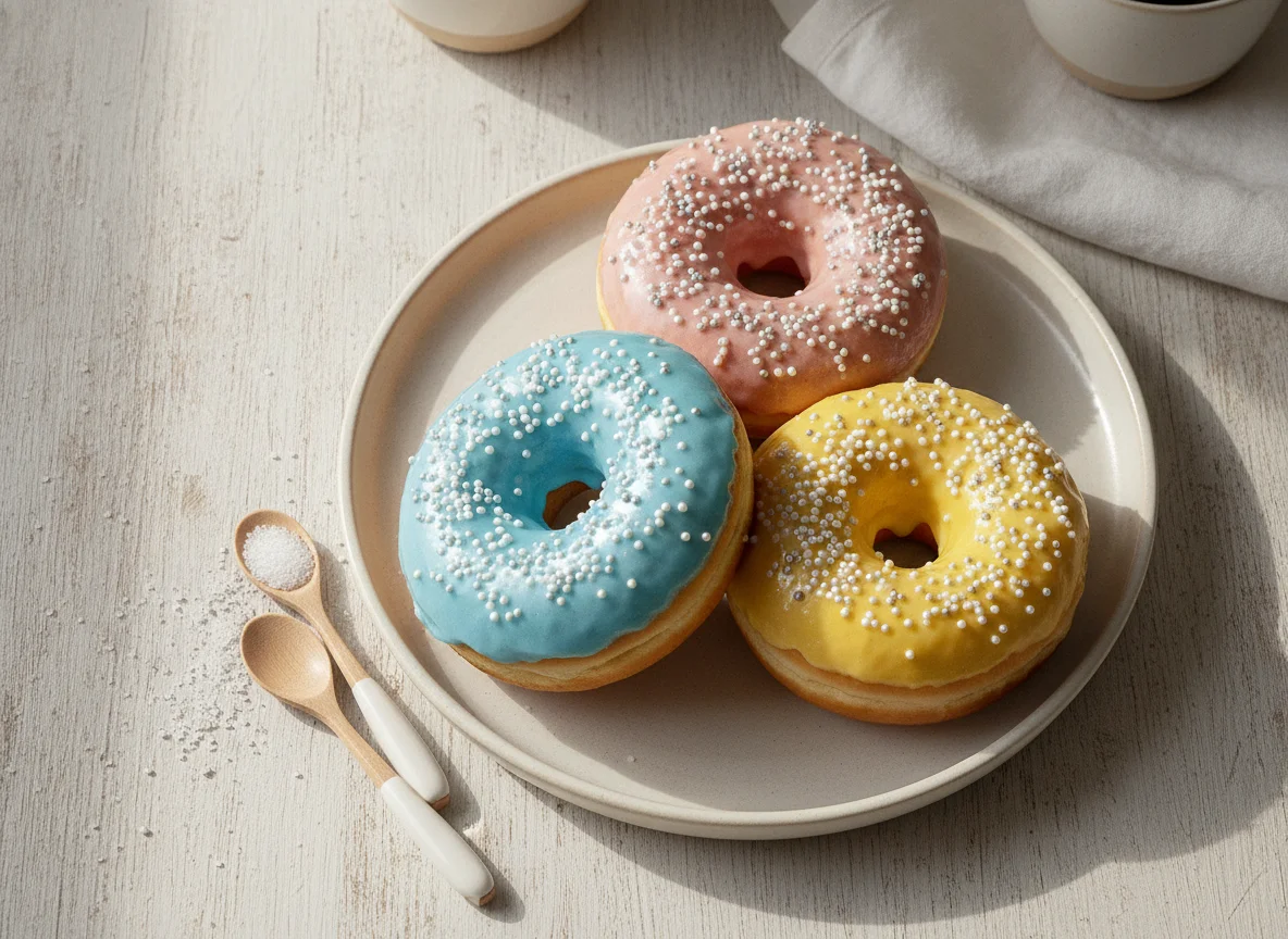 Donuts mit Glasur photo